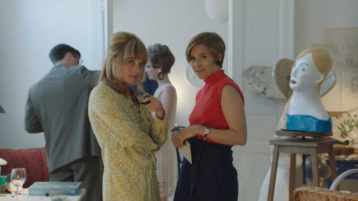 somaren1968 Mikaela Knapp och Maja Rung i det nya relationsdramat Systrar som har premiär i jul. Foto: David Grehn/SVT